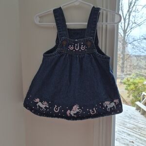 Denim Kids Western Overall Dress